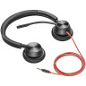 Проводная гарнитура PLANTRONICS POLY BLACKWIRE 3325 MICROSOFT USB-A 214016-01